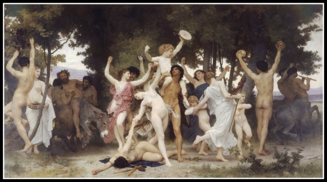 "The Youth of Bacchus (Dionysus)" by William-Adolphe Bouguereau (1884).-