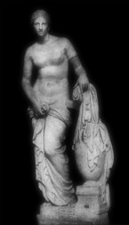 "The Colonna Venus" (812) is a Roman marble copy of the lost Aphrodite of Cnidus by Praxiteles, conserved in the Museo Pio-Clementino as a part of the Vatican Museums' collections. It is now the best-known and perhaps most faithful Roman copy of Praxiteles' original. Museo Pio-Clementino. Vatican.
