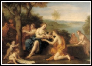 "Birth of Adonis" by Marcantonio Franceschini (1690).