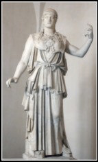 Marble Greek copy signed “Antiokhos”, a 1st-century BC variant of Phidias’ 5th-century Athena Promachos that stood on the Acropolis.