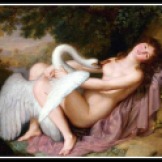 "Leda and the Swan" by Adolf Ulrich Wertmuller (18th century).
