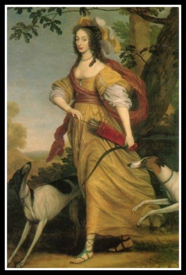 "Henriette von Nassau as Diana" by Willem van Honthorst (1640).