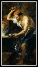 "Vulcan forging Jupiter’s lighting bolts by Peter Paul Rubens". 1638.