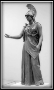 Bronze statue of the goddess Athena known as "Athena of Piraeus" - Classical period, 4th century B.C.